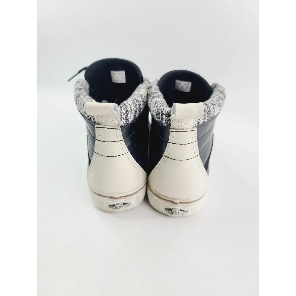 Vans  Skater Boots, Men, Size 8.5,‎ Black/White color.